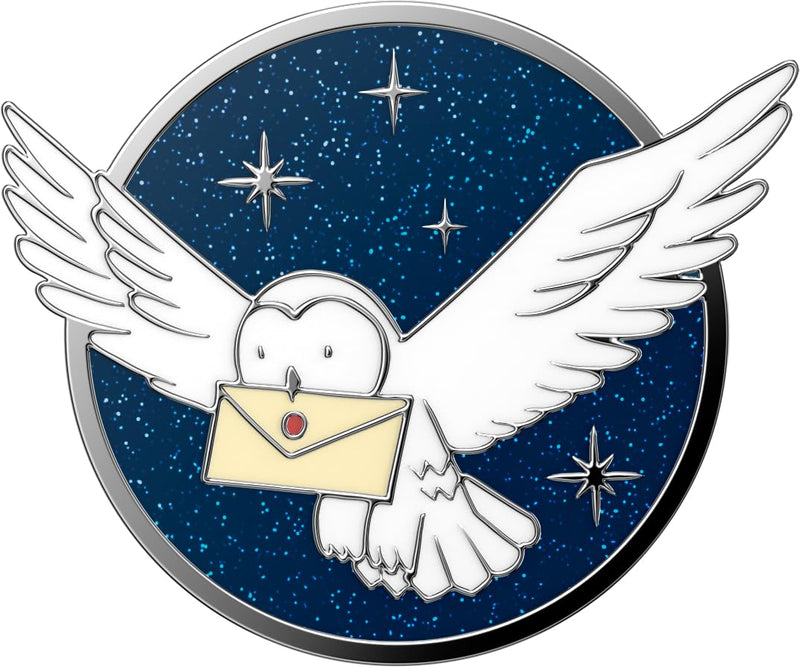 POPSOCKETS Phone Grip with Expanding Kickstand, Harry Potter - Enamel Hedwig Adhesive