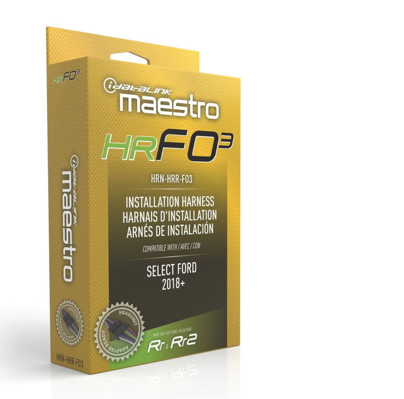 Idatalink Maestro HRN-HRR-FO3 T-Harness for Select Ford Transit 2018+, Replace the Factory Radio While retaining Steering Wheel Controls & Other Functions (ADS-MRR or ADS-MRR2 Module Required)