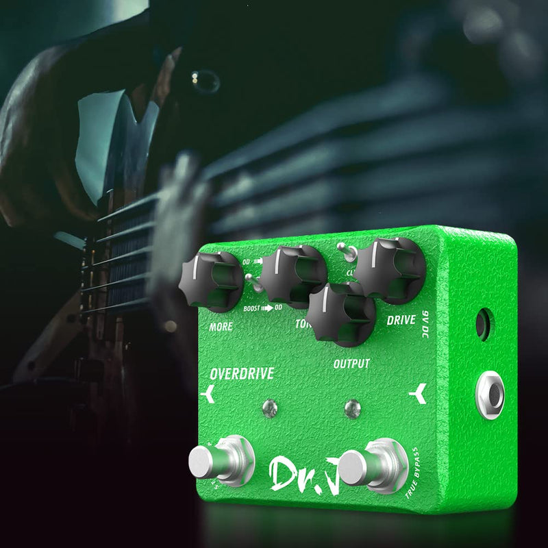 JOYO Overdrive Guitar Pedal Creamy Overdrive with Beautiful Warm Character Tones for Electric Guitar Effects High-end Edition Dr.J Series (D60) Grass Green