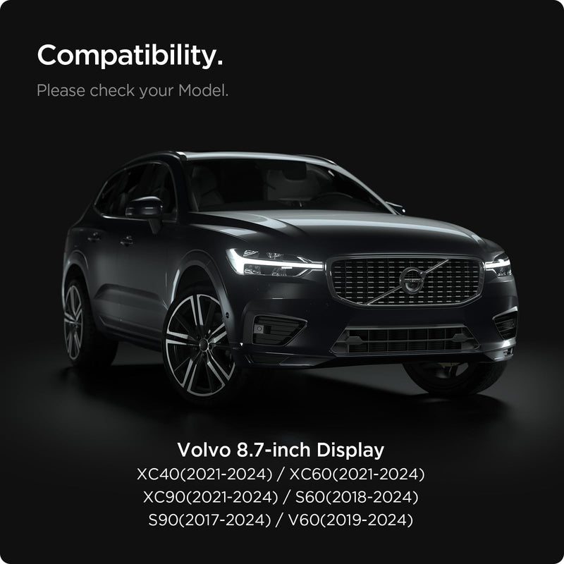 Spigen Glas.tR Anti-Glare Matte Tempered Glass Screen Protector for Volvo XC90/XC60/XC40/S90/S60/V90/V60(2016-2021) 8.7 inch Screen - 1 Pack