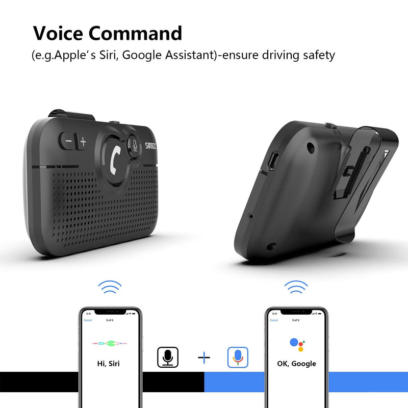 Handsfree Bluetooth Car kit for Cell Phone, Wireless Bluetooth Speaker for car handsfree Safe Driving, Bundle Set of BC980SA n BC920SA