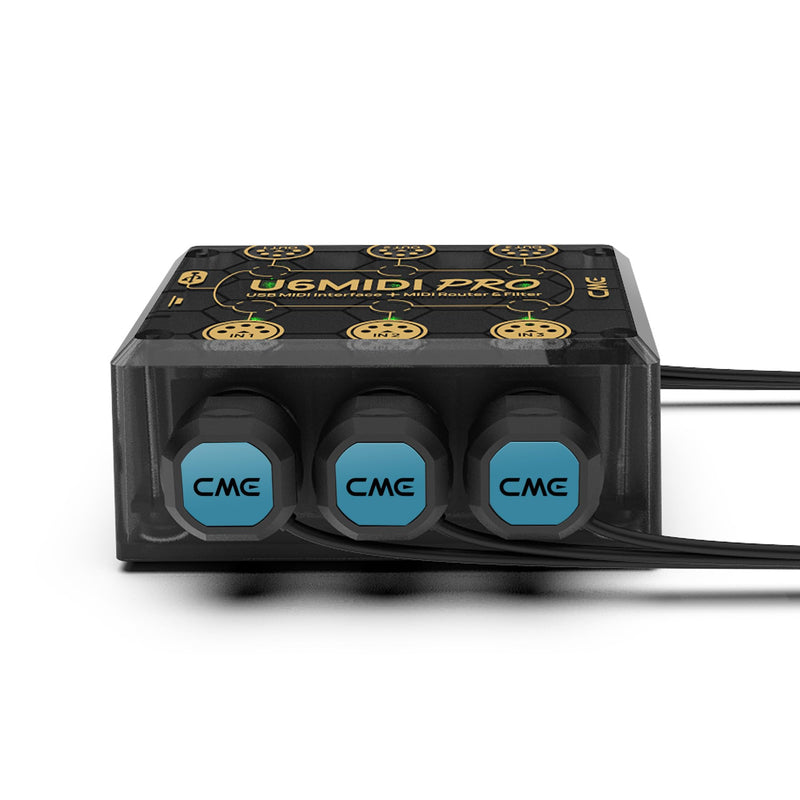 [AUSTRALIA] - CME MIDI Cable 4-Pack - 3FT / 90cm, 5-pin DIN, Low-Profile - Mirrored 45-Degree Angled Ultra-Thin Plugs for Compact Spaces - Ideal for MIDI Interface, Pedalboard, Keyboard 