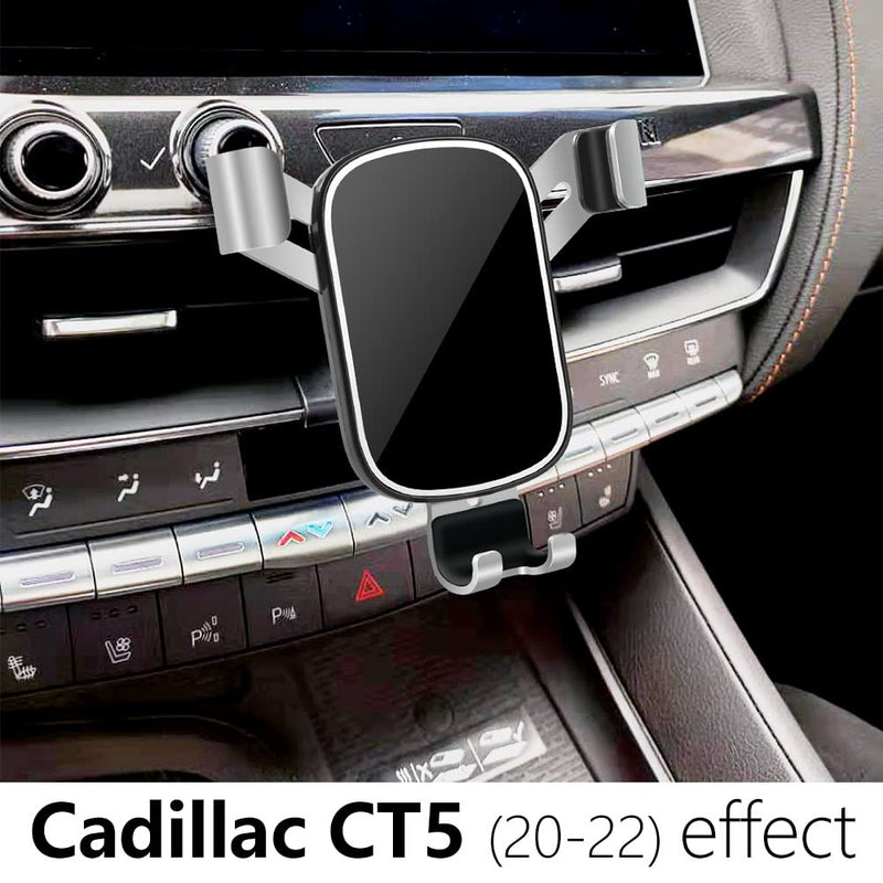 LUNQIN Car Phone Holder for Cadillac CT5 2020 2021 2022 2023 2024 2025 2026 and CT5-V 2020-2026 Auto Interior Accessories Cell Phones Mount Cellphone Mobile Cradle Charging Navigation GPS Screen Stand