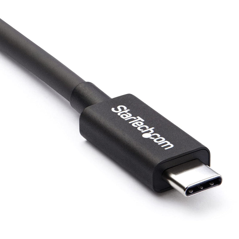 StarTech 6.6ft/2m Passive Thunderbolt 3 Cable 20Gbps, 4K60, 100W, Certified | USB-C to USB-C, Intel Thunderbolt Certified, Compatible with USB4, DP Alt Mode, Video, Type-C, 4K 60Hz UHD, Black 6ft 20Gbps | Black
