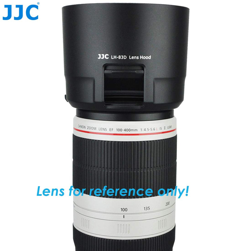 JJC LH-83D Dedicated Bayonet Lens Hood, Compatible with CANON EF 100-400mm f/4.5-5.6L IS II USM Lens, 100 400mm IS II USM Lens Hood, Filter Access Window for CPl ND Adjust, ET83D, replace ET-83D Hood