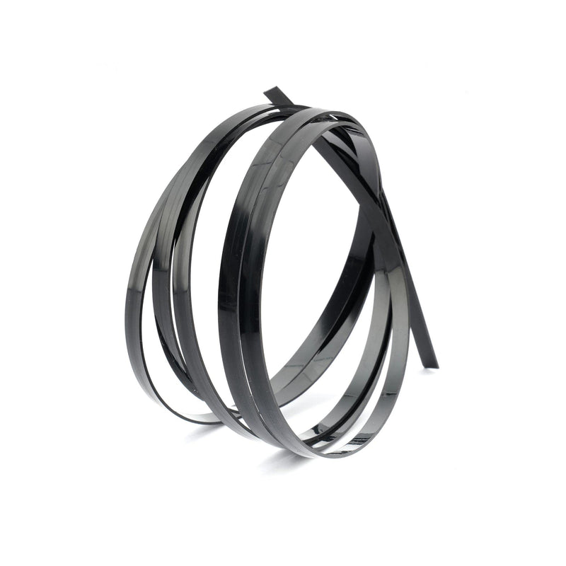Musiclily Basic ABS Plastic Guitar Binding 1650x6.5x1mm for Acoustic Classical Guitar, Black
