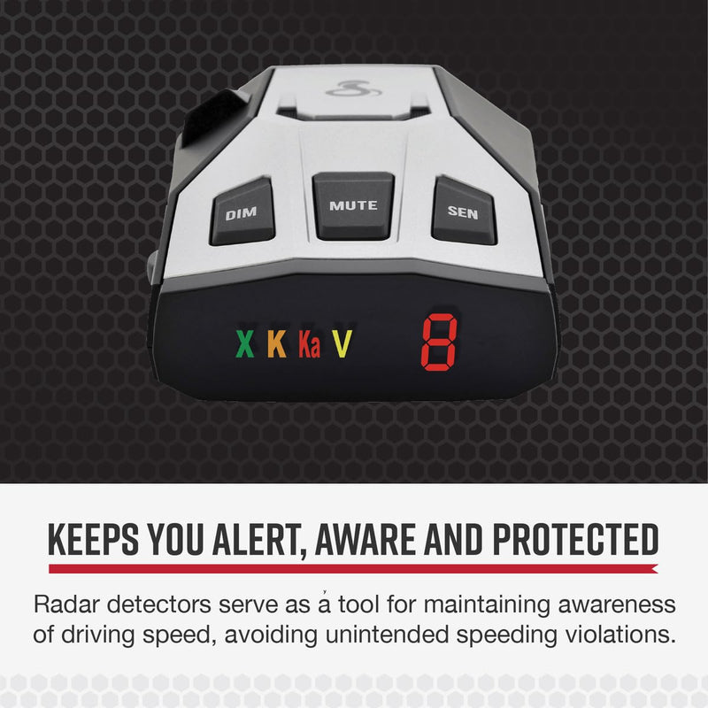 Cobra RAD 350 Laser Radar Detector, Long Range, False Alert Filter, Black | OLED Display