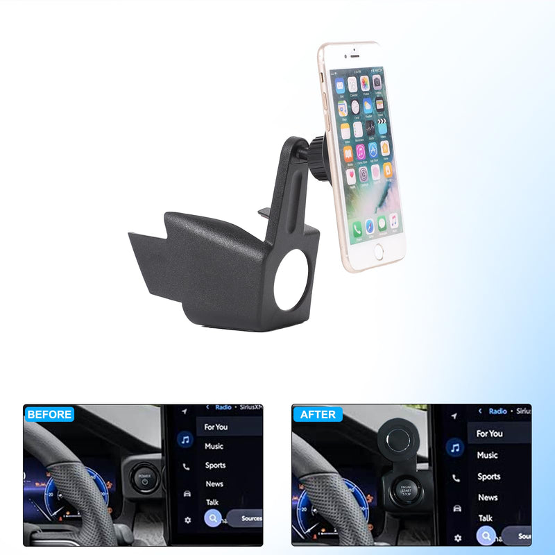 TOYCIDFG Magnetic Phone Holder Rotatable Compatible with Toyota Tacoma 2024 2025 2026, Dashboard Start Button Attached Car Phone Mounted Accessories (14-inch Screen) 14-inch Screen