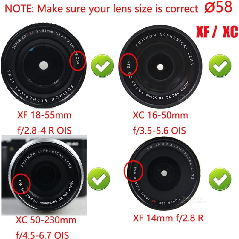 || 58mm Lens Cap for Panasonic Lumix G Vario 12-60mm f/3.5-5.6 ASPH. Power O.I.S. Lens, Panasonic Lumix G Vario 14-140mm f/3.5-5.6 ASPH. Power O.I.S. Lens and More Ø58 mm Lens Cap
