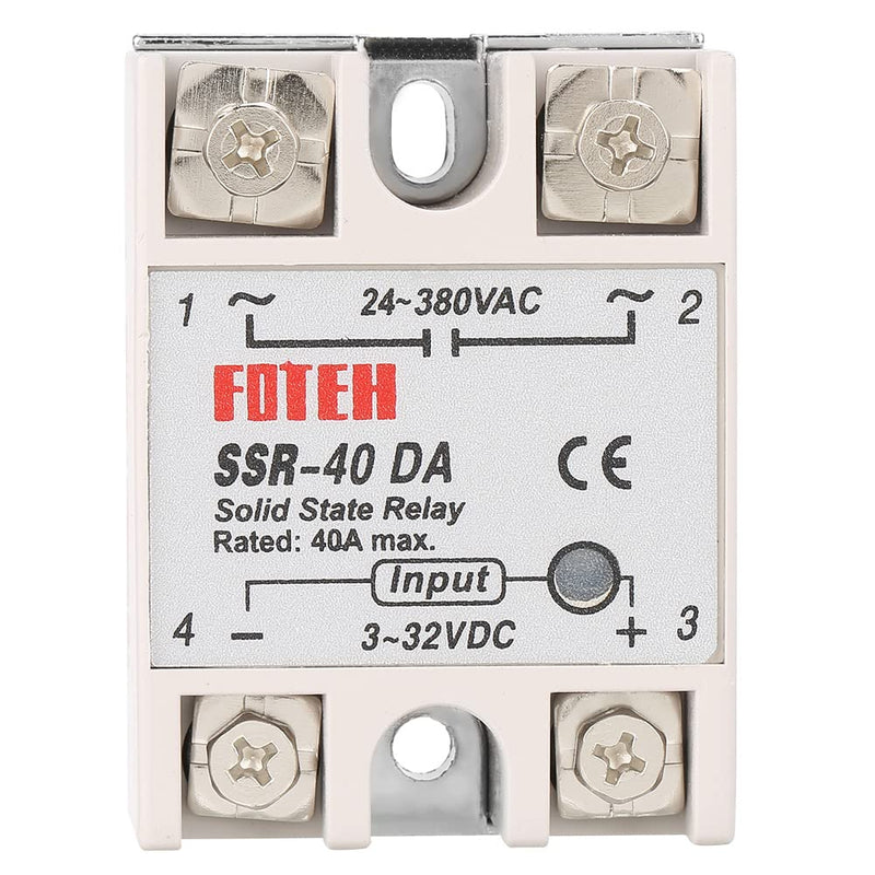 Auto modules de relay statique monophasé DC-AC SSR-40DA solid state relay 25a+relay a semi conducteur relay ssr 40a relay 5v 220v ssr relay statique solid state relay 25a solid state relay