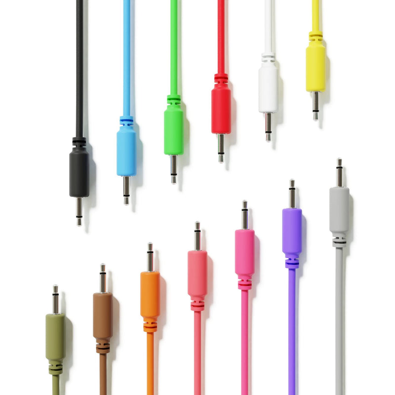 [AUSTRALIA] - Mono Modular Patch Cables TS 3.5mm 1/8 inch Eurorack Synthesizer [10-Pack | 60 cm - 23.62"] 60 cm - 23.62" 10-Pack 
