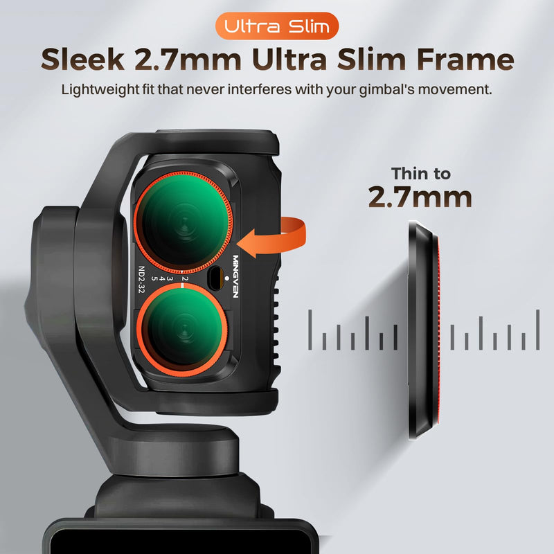 Luna Ultra ND Filter, 3 Pack - CPL, Black Diffusion 1/4, VND2-32 | Magnetic Lens Filters Set for Insta360 Luna Ultra, Multi-Coated Neutral Density, HD Optical Glass for Vlogging & Photography