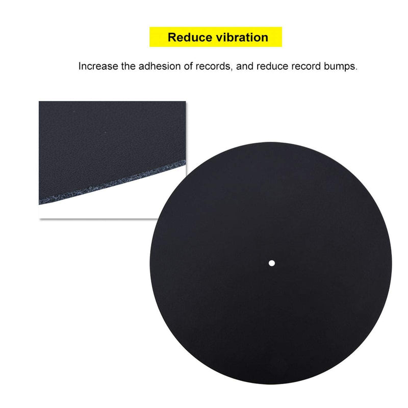 Leather Record Pad Replacement Soft Flat Record Mat Anti-Static Turntable Pad Felt(Thickness 1.5MM)(Thickness 1.5MM)