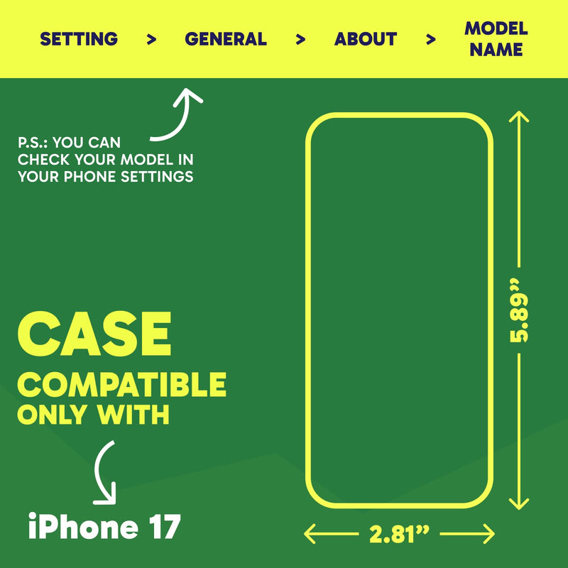 SteepLab Highlighter Case + Freehand Crossbody Lanyard Bundle for iPhone 17 - Hands-Free Carry with Bold Color Protection - Solar Static