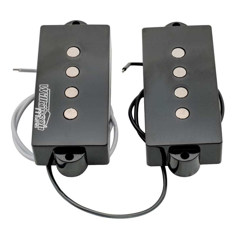 Wilkinson WOPB Vari Gauss Ceramic 4-String Precision Bass Humbucker Pickups Set for PB Style Electric Bass, Black