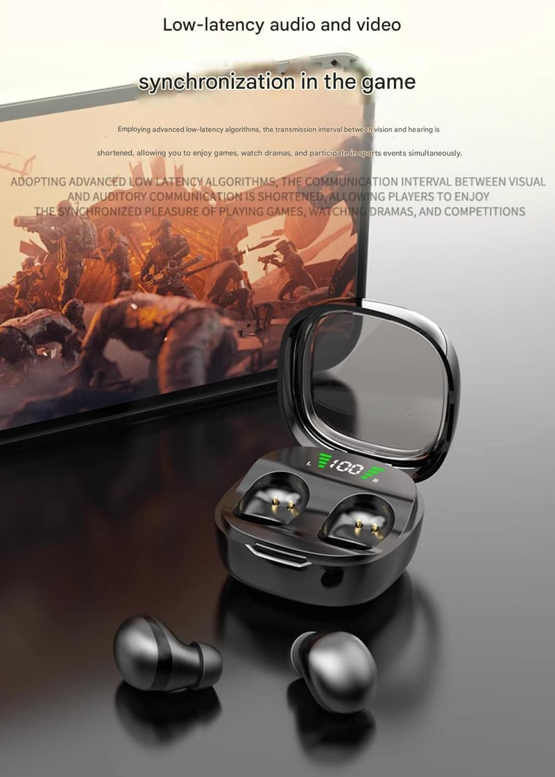 9S Pro Mini Invisible Bluetooth Sleep Earbuds | Ultra-Small Hidden in-Ear Headphones for Side Sleepers, ENC Noise Reduction, Pain-Free Fit, Low-Latency Audio, 30H Playtime (Skin) Skin