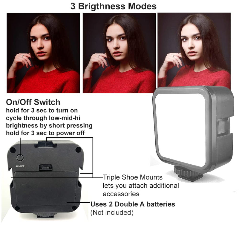 Starter Vlogging Kit for iPhone, Android with 10" Tripod, 36 LED Light, Phone Holder Mount and Mini Shotgun Microphone for Live Stream, Video Calls, Vlogging, YouTube, Instagram TikTok 1) Starter Kit