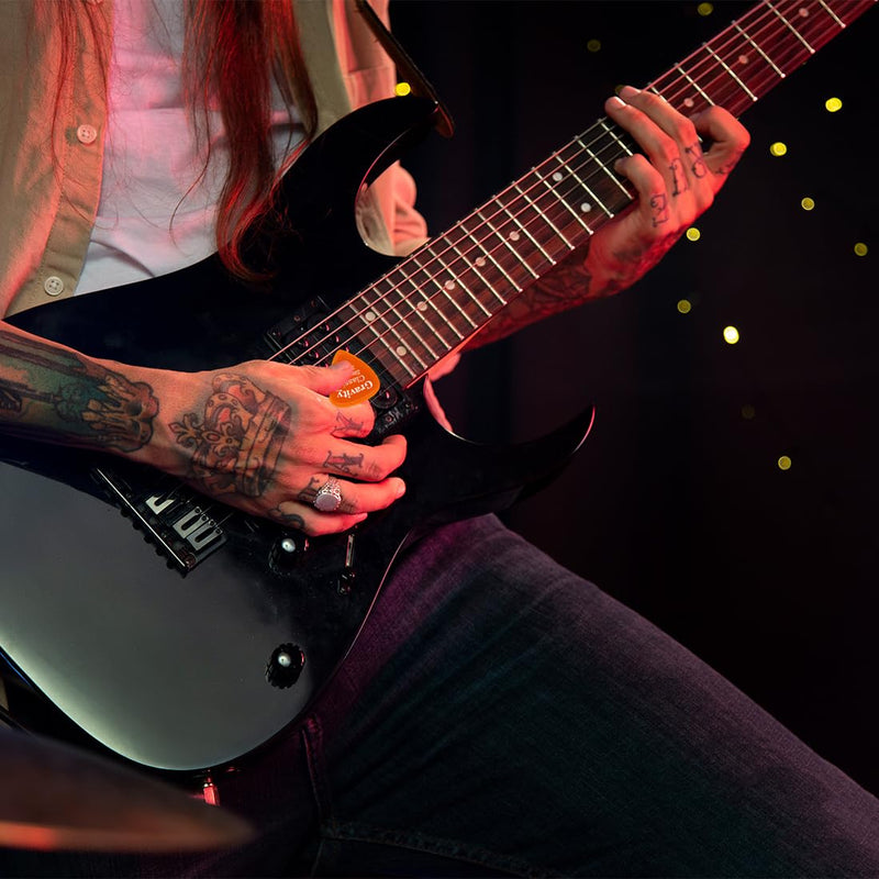 Gravity Guitar Picks - Made of Acrylic - Brighter, Louder, Faster - Classic Standard 3.0mm - 8 Color Assortment