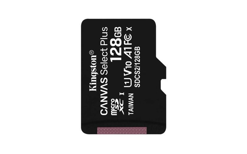 Kingston 128GB microSDXC Canvas Select Plus Class 10 Flash Memory Card SDCS2 Memory