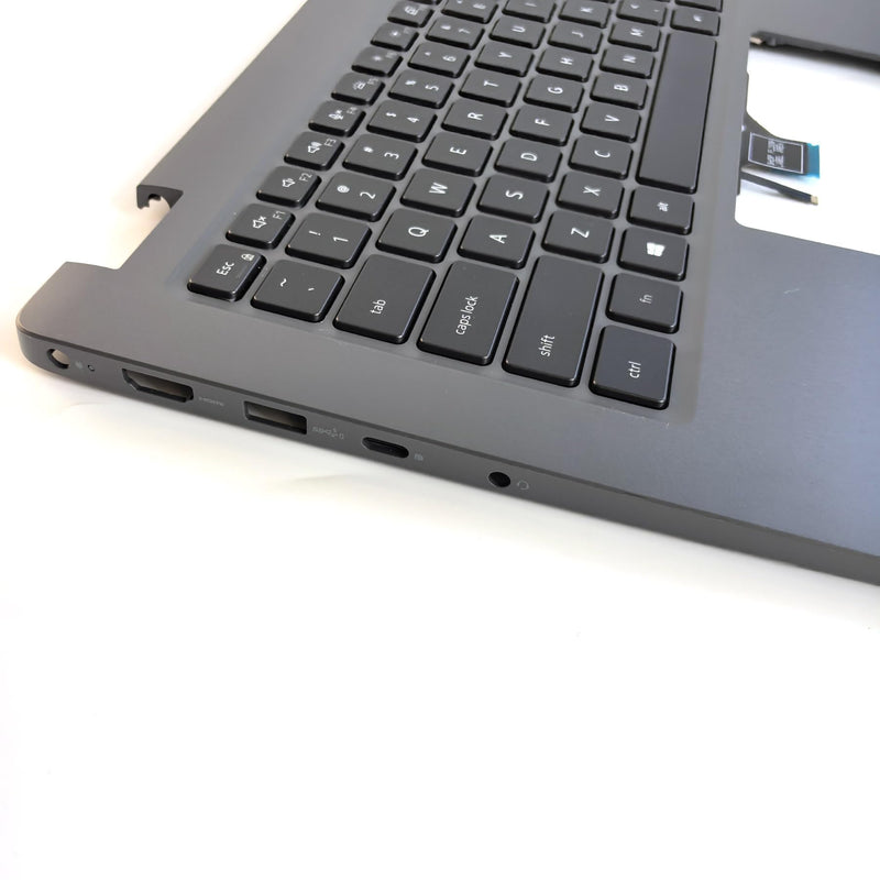 Backlit Keyboard Palmrest for Dell Latitude 3440 E3440 | Upper Case Top Cover Replacement,Backlit Keyboard,Gray,P/N 0R2DCD/R2DCD