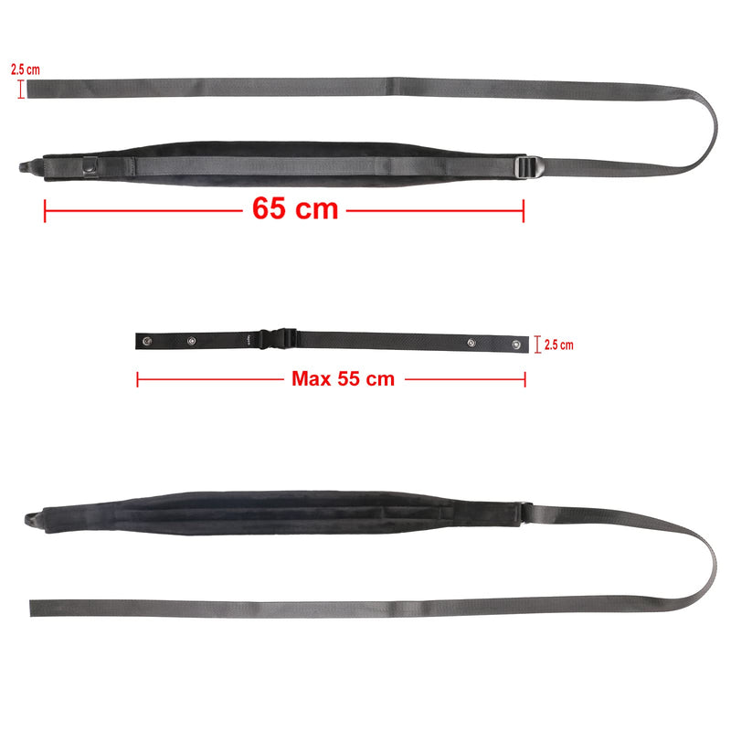 [AUSTRALIA] - Accordion Harness Straps, Adjustable Shoulder Belts Straps for Accordions, 6cm Wide * 1cm Thick Super-Soft Velvet for Comfort Playing 