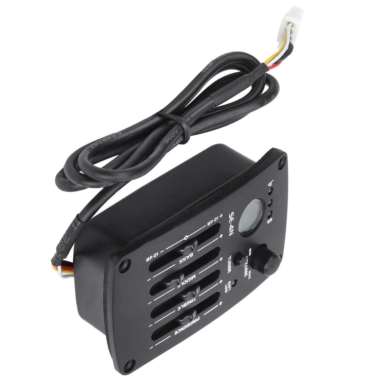 [AUSTRALIA] - 4 Band Equalizer Digital Tuner Pickup, EQ Equalizer Pickup Acoustic Guitar with LCD Display, 4 Band Preamp Musical Instrument Accessories SE?4N Electric Guitar EQ Pickups 