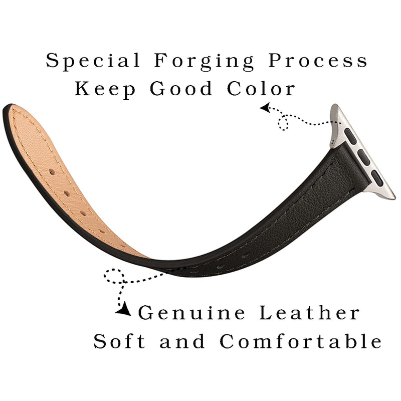 Bundle of the Metal and Leather Apple Watch Replacement Band