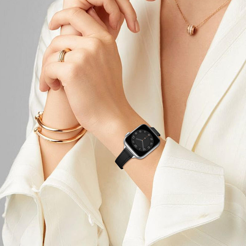 Bundle of the Metal and Leather Apple Watch Replacement Band