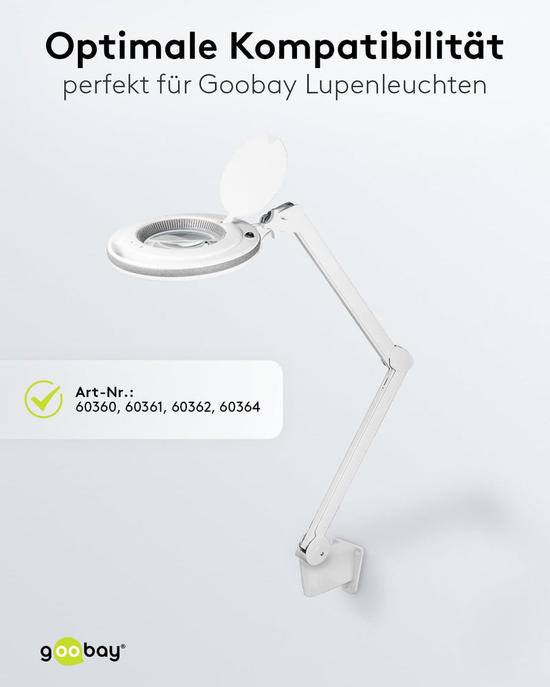 Goobay 55771 Wall Mount for Magnifying Lamp