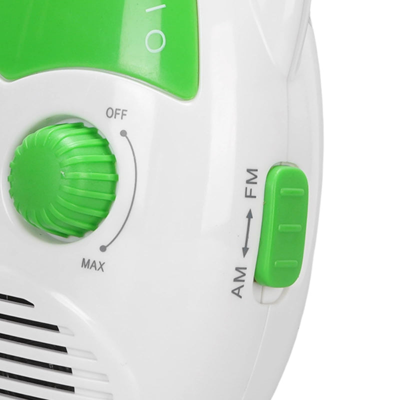 Portable Radio, AM FM IPX5 Water Proof Shower Radio 500mW Output Battery Operated Radio with Electronic Tuning for Bathroom Kitchen Outdoors