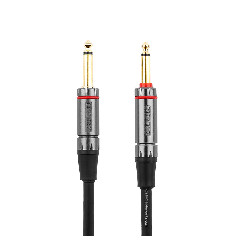 by Gator Cases Headliner Series Premium 20 Ft Straight to Straight Guitar Instrument Cable with Quiet Switch Technology (GCWH-INS-20QT) 20 Feet Quiet - Straight