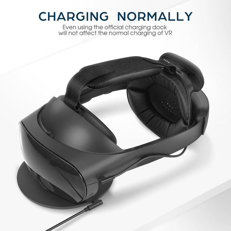 kkcobvr Battery Head Strap with 10000 mAh Compatible with Meta Quest Pro Accessories Charging Dock Increase the Use Time by 2-3 Hour
