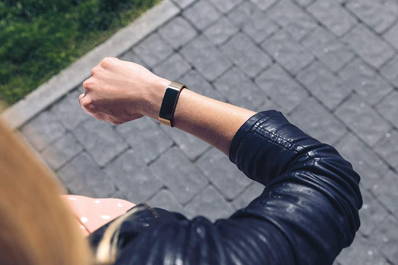Fitbit Inspire 2, Stainless Steel Mesh, Rose Gold Stainless Steel, One Size