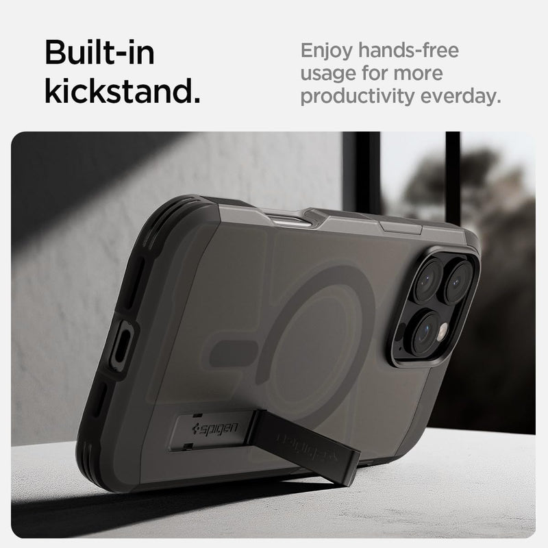 Spigen Tough Armor MagFit Designed for iPhone 16 Pro Case and Tough Armor Designed for Apple Watch Series 11/10 46mm