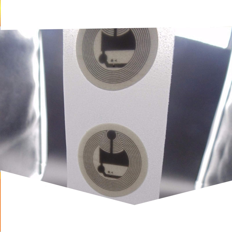 (30pcs/pack) hecere 25mm White NFC Self Adhesive Protocol iso14443a NFC 215 Universal Label RFID Label and All NFC Phones