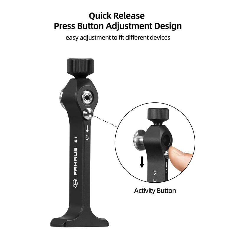 Fanaue Aluminum Binocular Tripod Adapter Quick Release,Detachable Universal Binocular Mount Accessories with 1/4-20 Inch Threading,Compatible with Arca Swiss and 1/4 Thread Head