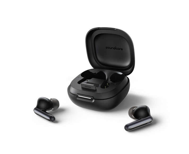 Soundcore P40i by Anker Noise Cancelling Earbuds with Adaptive ANC | Heavy Bass, 60H Playtime, 2-in-1 Case and Phone Stand, IPX5, Wireless Charging, Bluetooth 5.3 Midnight Black