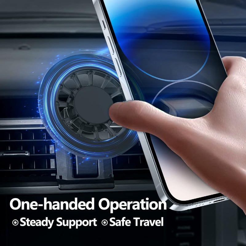 CLEC Magnetic Car Phone Holder for Toyota 4Runner 2019-2024 Car Phone Holder Mount for Magsafe[20 Strong Magnetic] 360°Adjustable Car Phone Mount,Phone Holder for Toyota 4Runner for Magsafe Case