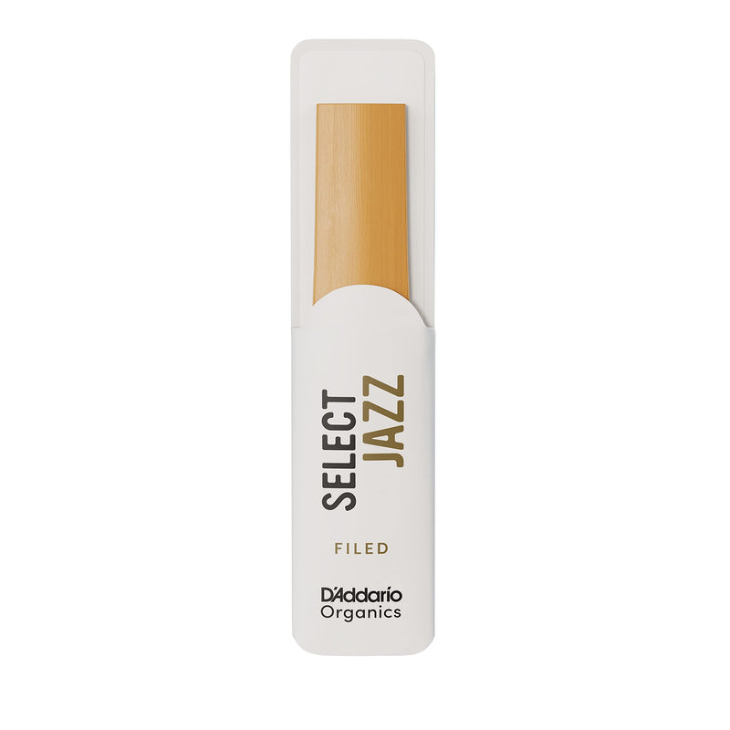 [AUSTRALIA] - D'Addario Select Jazz Filed Sax First & Only Organic 3 Medium, 5 Pack Tenor Saxophone Reeds (ORSF05TSX3M) 