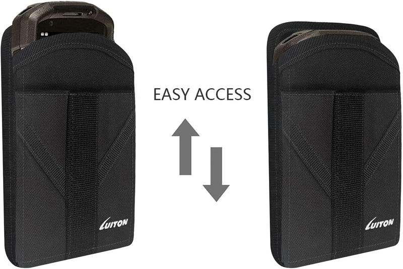 [AUSTRALIA] - Zebra TC77 TC70 Scanner Holster Carrying Case Pouch Compatible with Zebra TC75, TC70x, TC70, TC72, TC77 Handheld Barcode Touch Mobile Computer,Scanner Case Holder with Clip and Belt Loops（2 Pack） 2pack normal style 