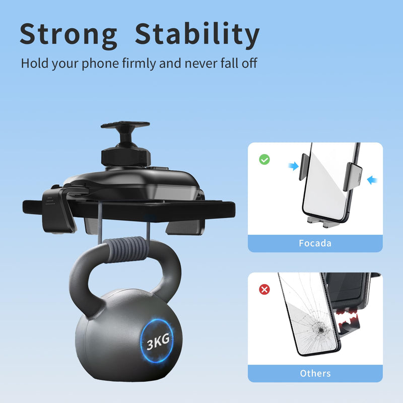 Car Phone Mount for Porsche 718 Cayman Boxster 2017-2025,Vehicle-Specific Air Vent Phone Holder,Hands-Free 360° Rotation Cell Phone Mount,Does Not Block Air Vent, Porsche 718 Interior Accessories Clamp Mount