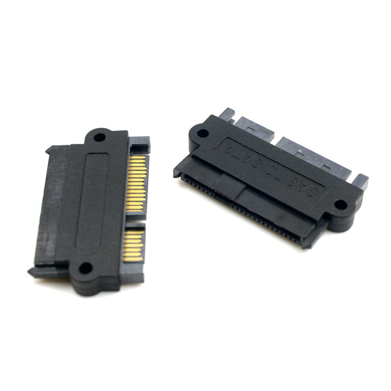 CY SATA Hard Disk Drive Raid Adapter with 15 Pin 7 Pin + 15 Pin to SFF-8482 SAS 22 Pin Converter Adapter Straight
