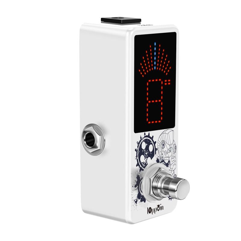 LT-910 Chromatic Tuner with LED Display & Precise Strobe Mode (0.1% Accuracy) - Metal Shell, True Bypass, Compact Design for Guitar/Bass/Violin