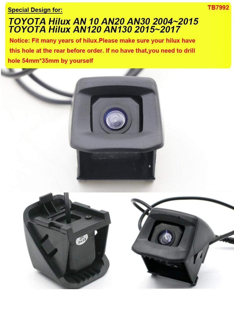 Car Backup Camera,Night Vision Rear View Camera,170° Wide View Angel Reverse Camera Replacement for Toyota Hilux AN10 AN20 AN30 2004-2015/Hilux AN120 AN130 2015-2017