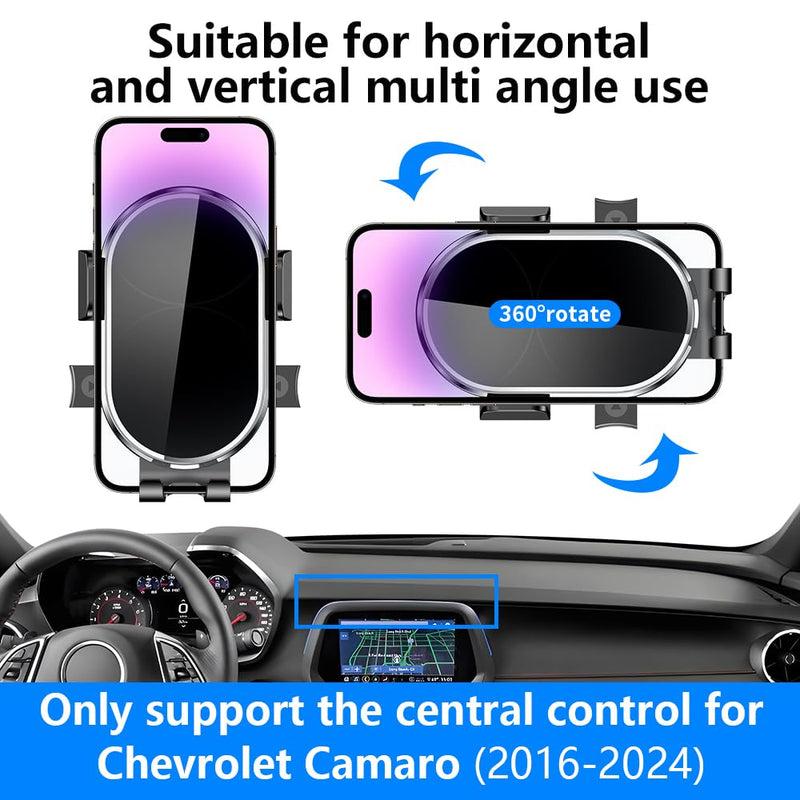 Car Phone Holder For Chevrolet Chevy Camaro 2016 2017 2018 2019 2020 2021 2022 2023 2024 Auto Accessories Navigation Screen Bracket Interior Decoration Cell mobile Phone Mount holders case accessory