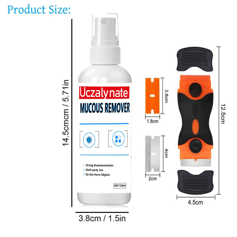 Adhesive Remover, Label Remover, Superglue Remover, Quickly Removes Stubborn Labels, Label Remover, Adhesive Residues and Stickers from All Smooth Surfaces, 120 ml, 2 Pieces