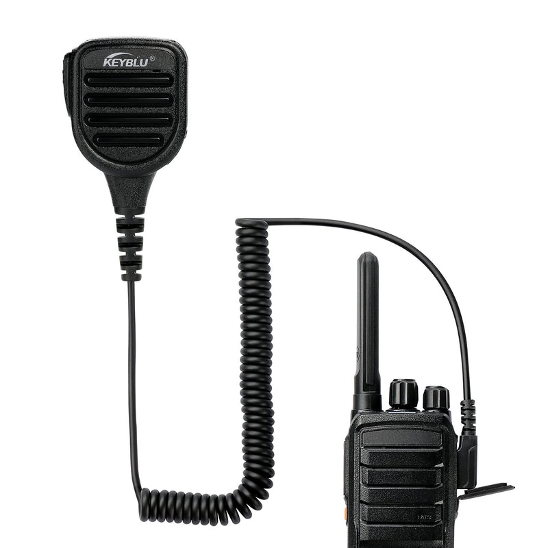 [AUSTRALIA] - CP200D Waterproof Shoulder Speaker Mic 2 Pin Radio Microphone with 3.5mm Audio Jack Compatible with Motorola CP200 CLS1410 CLS1110 RDM2070D Walkie Talkie(for Motorola, Black with 3.5 mm Jack) for MOTOROLA 