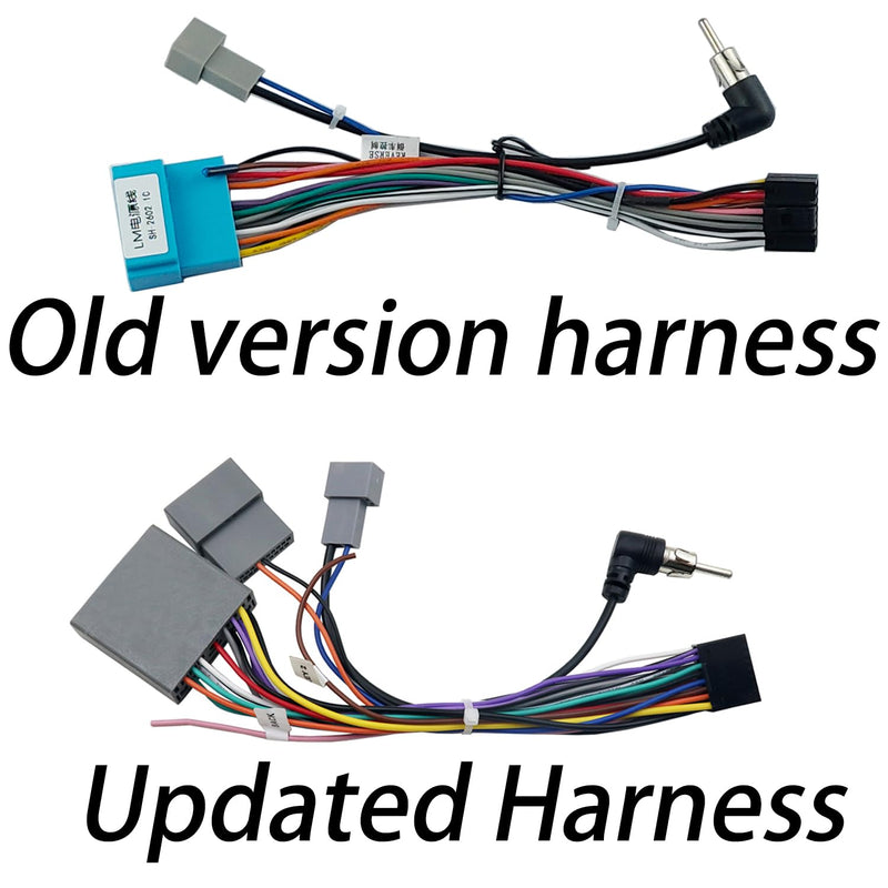 Stereo Bezel for Honda Fit 2007-2008 (American Version) Dash Installation Mount Trim Kit Fits 9" and Double Din Radio with Wiring Harness
