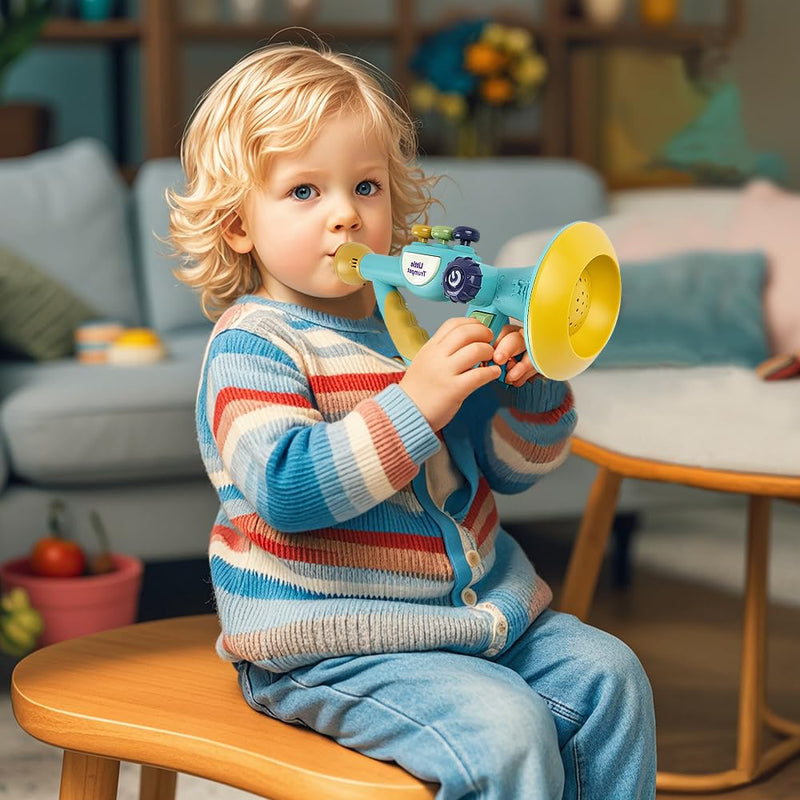 [AUSTRALIA] - Toddler Musical Instruments Toy, Trumpet, Harmonica, Recorder Flute for Kids Baby, Musical Toys Set for Children Boys Girls Ages 2 3 4 5 