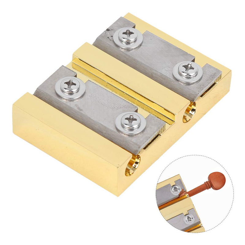 Violin Peg Shaver, Brass and Steel Violinist Musical Instrument Accessories B120 Golden Reamer Cutter for Violin Lovers